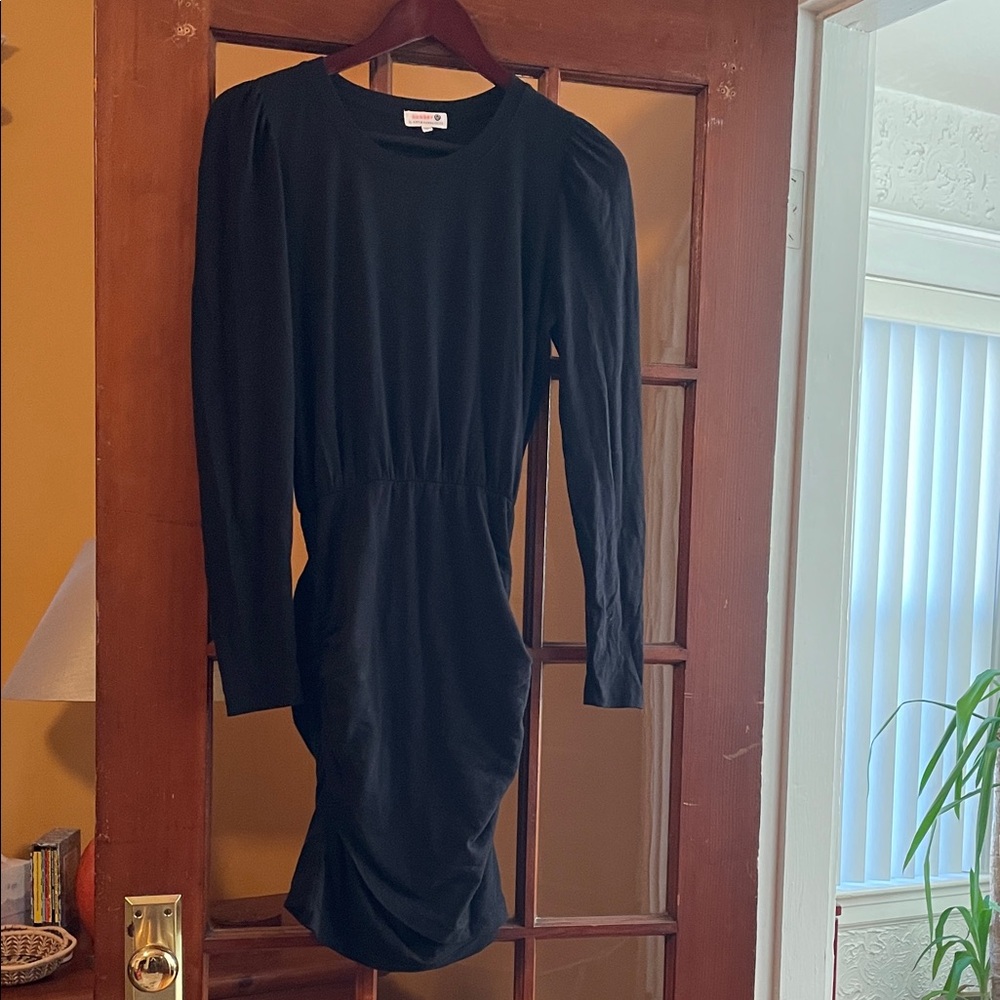 Anthropologie Black Long Sleeve Dress